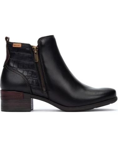 PIKOLINOS MALAGA W6W BOTINES DE PIEL CON TACÓN NEGRO NEGRO PIKOLINOS MALAGA W6W BOTINES DE PIEL CON TACÓN NEGRO NEGRO