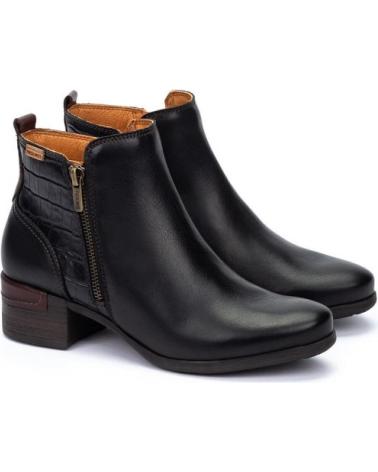 PIKOLINOS MALAGA W6W BOTINES DE PIEL CON TACÓN NEGRO NEGRO PIKOLINOS MALAGA W6W BOTINES DE PIEL CON TACÓN NEGRO NEGRO