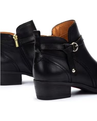 PIKOLINOS DAROCA BOTIN DE TACON PIEL NEGRO CON HEBILLA MUJER VARIOS COLORES