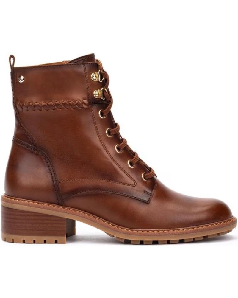 BOTTINE PIKOLINOS MEDINA W0D-8672 EN CUIR MARRON À LACETS CUERO