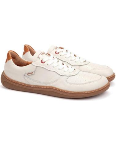 PIKOLINOS ARANJUEZ U9F BAREFOOT SNEAKERS IN PELLE BEIGE NATA BLANCO PIKOLINOS ARANJUEZ U9F BAREFOOT SNEAKERS IN PELLE BEIGE NATA BLANCO