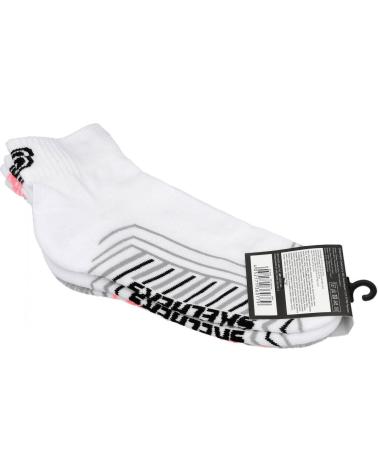 SKECHERS SK-42019 2ER PACK SPORTLICHE KNÖCHELSOCKEN WEISS MEHRFARBIG MULTICOLOR