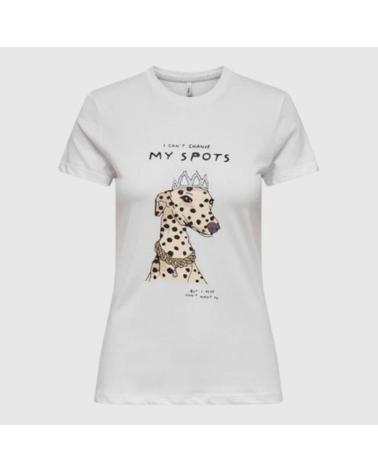 ONLY BEDRUCKTES T-SHIRT 15359670 WEISS-SCHWARZ VARIOS COLORES