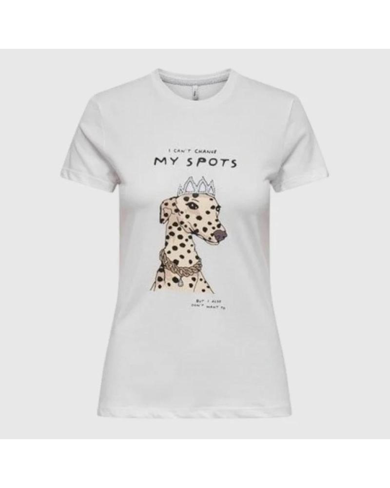 ONLY BEDRUCKTES T-SHIRT 15359670 WEISS-SCHWARZ VARIOS COLORES