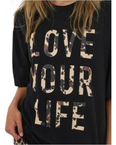 T-SHIRT ONLY 15358200 NERA CON STAMPA 'LOVE YOUR LIFE' NEGRO T-SHIRT ONLY 15358200 NERA CON STAMPA 'LOVE YOUR LIFE' NEGRO