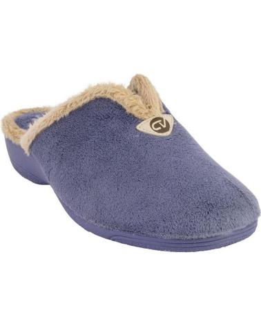CABRERA 5006 - BLUE LINED SLIPPERS AZUL