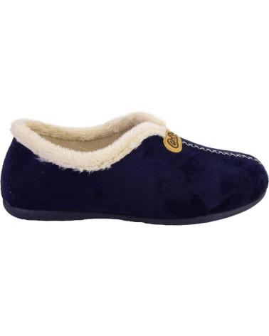 CABRERA 3002 - NAVY BLUE LINED SLIPPERS AZUL MARINO