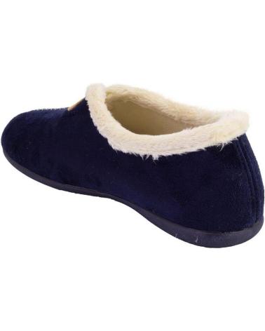 CABRERA 3002 - NAVY BLUE LINED SLIPPERS AZUL MARINO