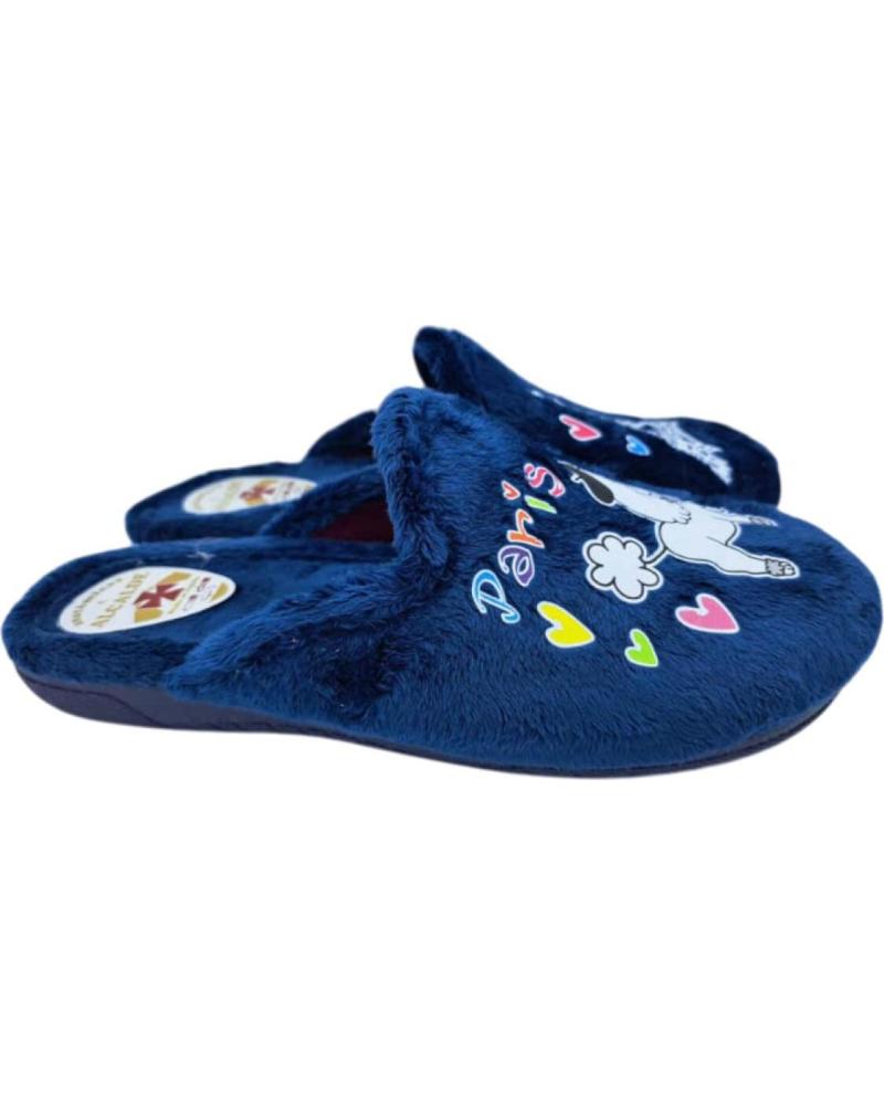 HAUSSCHUHE ALCALDE MARINEBLAU MIT PARIS-DESIGN MARINO