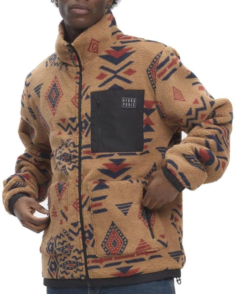 HYDROPONIC SUDADERA REVERSIBLE LOBO AZTECA MARRON BROWN NAN