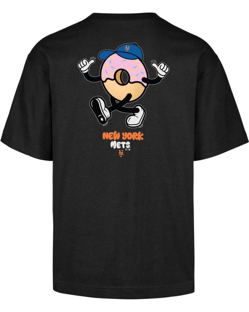 '47 BRAND MLB NEW YORK METS CARTOON BACKER T-SHIRT SCHWARZ NAN '47 BRAND MLB NEW YORK METS CARTOON BACKER T-SHIRT SCHWARZ NAN