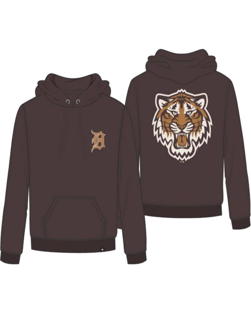 '47 BRAND' MLB DETROIT TIGERS IMPRINT BACKER KAPUZENPULLOVER BRAUN NAN