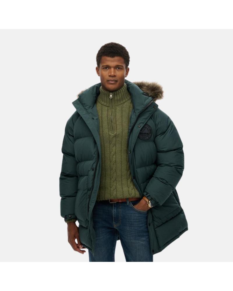 SUPERDRY MANTEAU LONG À CAPUCHE EN DUVET HOMME VERT NAN SUPERDRY MANTEAU LONG À CAPUCHE EN DUVET HOMME VERT NAN