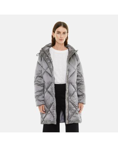 MANTEAU ANORAK REMBOURRÉ SYSTEM ACTION GRIS ARGENT NAN