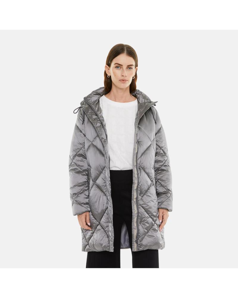 MANTEAU ANORAK REMBOURRÉ SYSTEM ACTION GRIS ARGENT NAN MANTEAU ANORAK REMBOURRÉ SYSTEM ACTION GRIS ARGENT NAN