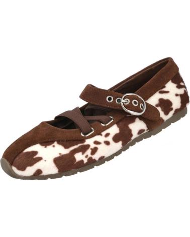 BUBBLE BOBBLE RY79 BAILARINAS PLANAS ANIMAL PRINT PARA MUJER VACA