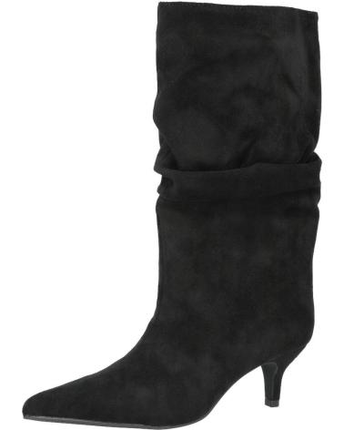 BUBBLE BOBBLE 2513A BOTAS ARRUGADAS CON TACON CHUPETE MUJER NEGRO