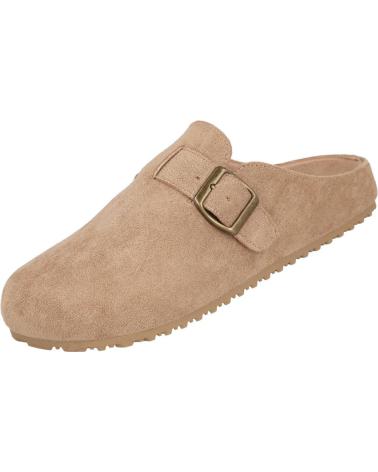 BUBBLE BOBBLE W2336 ZUECOS PLANOS HEBILLA MUJER TAUPE