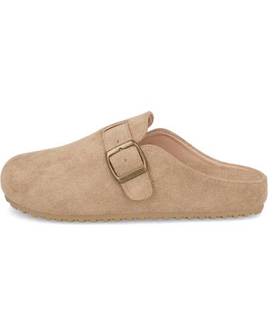 BUBBLE BOBBLE W2336 ZUECOS PLANOS HEBILLA MUJER TAUPE