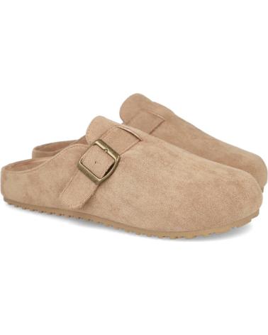 BUBBLE BOBBLE W2336 ZUECOS PLANOS HEBILLA MUJER TAUPE