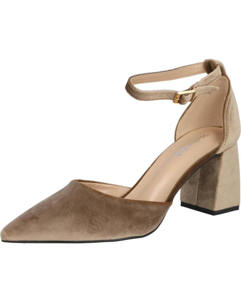 BUBBLE BOBBLE M785 ZAPATO DE TERCIOPELO CON TACON TAUPE BUBBLE BOBBLE M785 ZAPATO DE TERCIOPELO CON TACON TAUPE