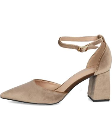 BUBBLE BOBBLE M785 ZAPATO DE TERCIOPELO CON TACON TAUPE BUBBLE BOBBLE M785 ZAPATO DE TERCIOPELO CON TACON TAUPE