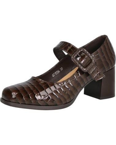 BUBBLE BOBBLE GP1556 ZAPATOS DE TACON ESTILO MARY JANE MARRON
