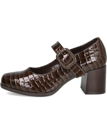 BUBBLE BOBBLE GP1556 ZAPATOS DE TACON ESTILO MARY JANE MARRON