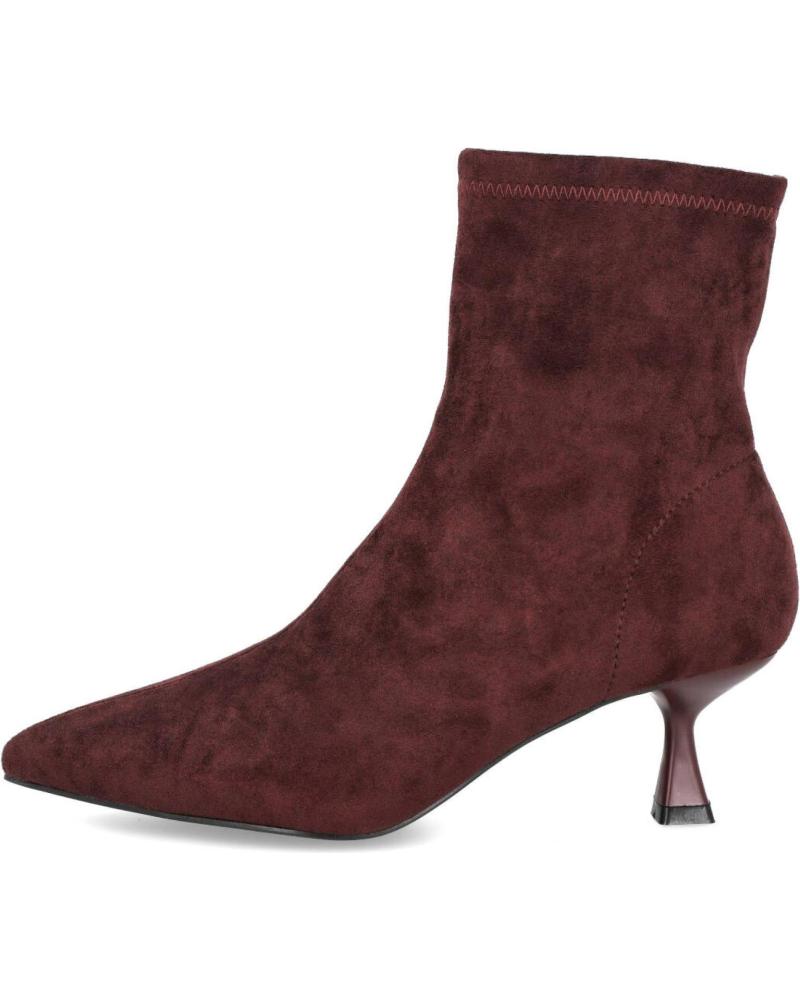 BUBBLE BOBBLE 5807-B BOTINES DE MUJER CON TACON CHUPETE BURDEOS