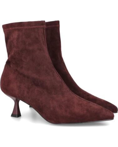 BUBBLE BOBBLE 5807-B BOTINES DE MUJER CON TACON CHUPETE BURDEOS