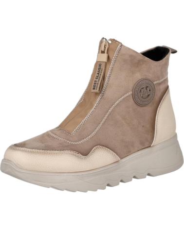 BUBBLE BOBBLE M327-6 BOTINES DEPORTIVOS PLANOS MUJER BEIGE
