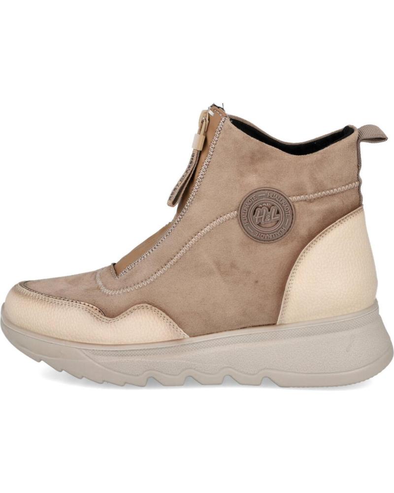 BUBBLE BOBBLE M327-6 BOTINES DEPORTIVOS PLANOS MUJER BEIGE