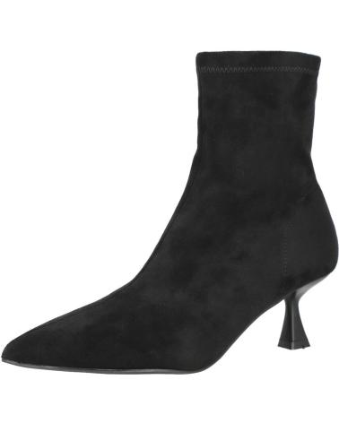 BUBBLE BOBBLE 5807-B BOTINES DE MUJER CON TACON CHUPETE NEGRO