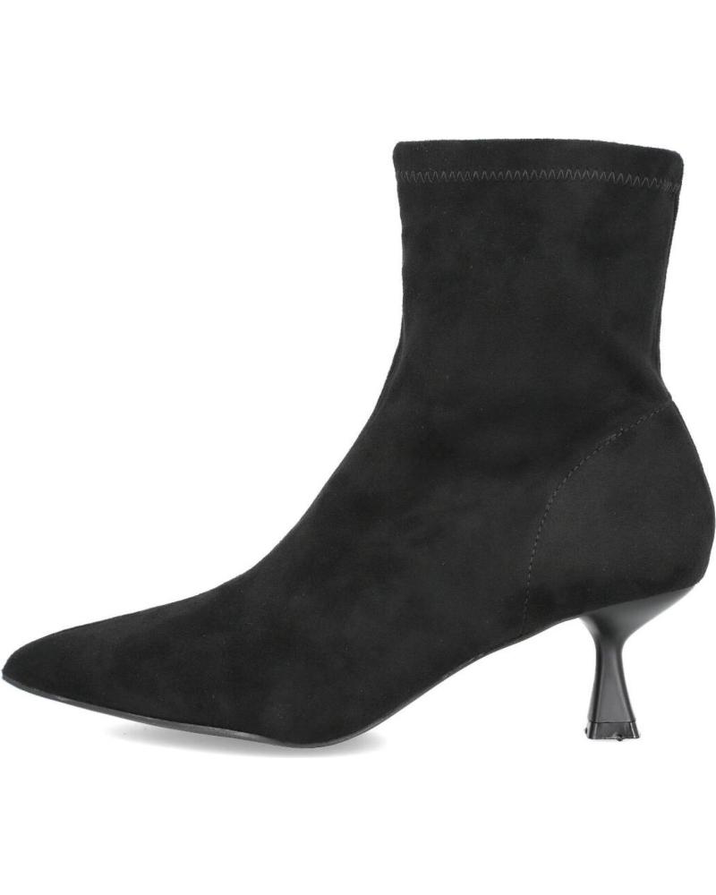 BUBBLE BOBBLE 5807-B BOTINES DE MUJER CON TACON CHUPETE NEGRO