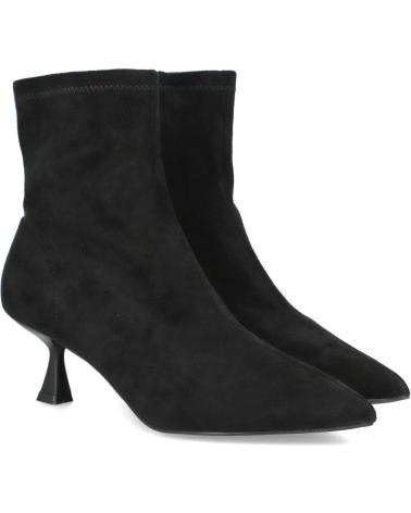 BUBBLE BOBBLE 5807-B BOTINES DE MUJER CON TACON CHUPETE NEGRO