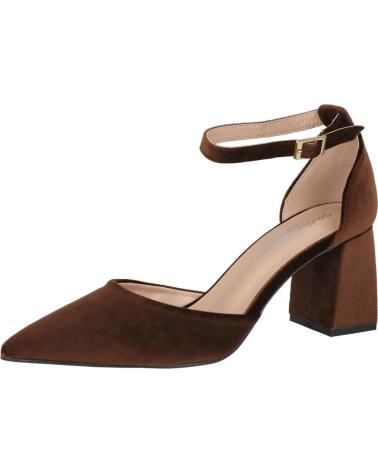 BUBBLE BOBBLE M785 ZAPATO DE TERCIOPELO CON TACON MARRON