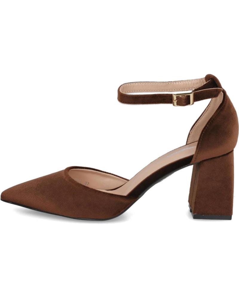 BUBBLE BOBBLE M785 ZAPATO DE TERCIOPELO CON TACON MARRON