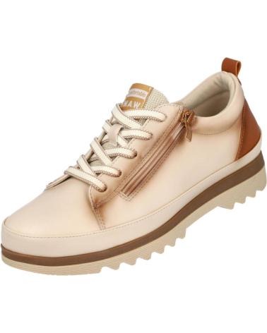 BUBBLE BOBBLE DEPORTIVOS SINTETICOS CON CORDONES Y CREMALLERA PARA MUJER BEIGE