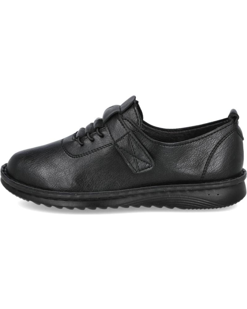 BUBBLE BOBBLE Y37-1 ZAPATOS PLANOS DE MUJER CON CIERRE ADHERENTE NEGRO