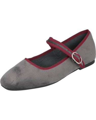 BUBBLE BOBBLE H9037 MERCEDITAS DE ANTELINA PARA MUJER GRIS-BURDEOS