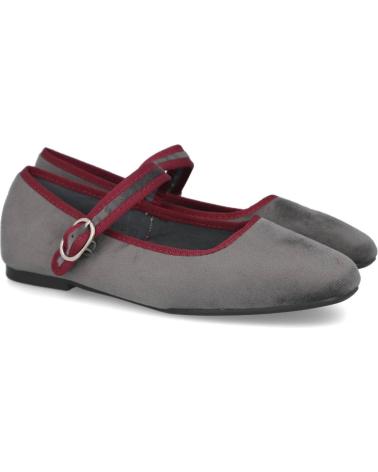 BUBBLE BOBBLE H9037 MERCEDITAS DE ANTELINA PARA MUJER GRIS-BURDEOS