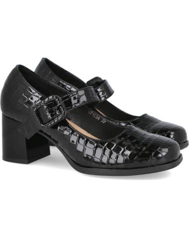 BUBBLE BOBBLE GP1556 ZAPATOS DE TACON ESTILO MARY JANE NEGRO