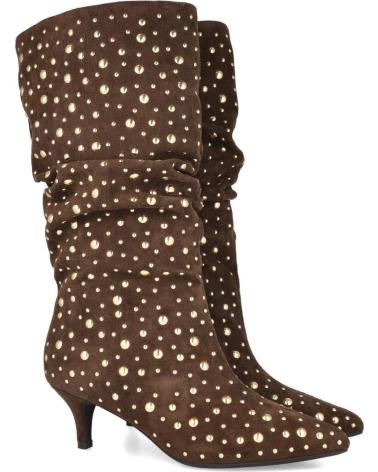 BUBBLE BOBBLE 7543 BOTAS TACHAS MUJER MARRON