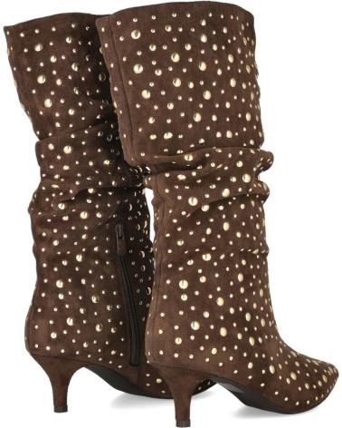 BUBBLE BOBBLE 7543 BOTAS TACHAS MUJER MARRON