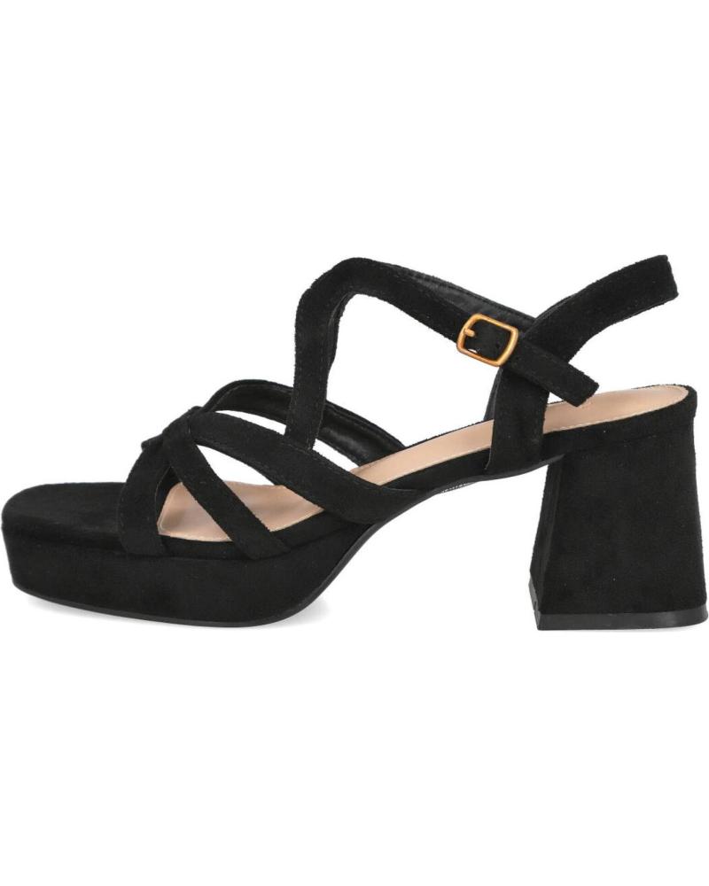 BUBBLE BOBBLE M2504 SANDALIAS DE TACON CON PLATAFORMA NEGRO