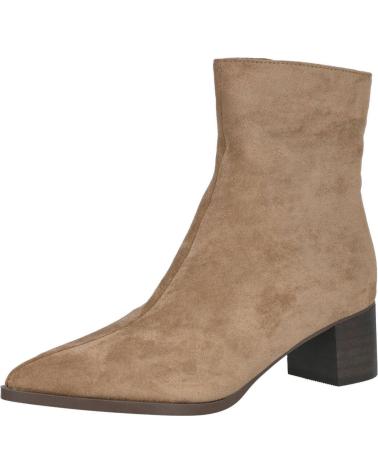 BUBBLE BOBBLE M2619 BOTINES DE ANTELINA CON TACON MEDIO MUJER TAUPE