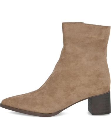BUBBLE BOBBLE M2619 BOTINES DE ANTELINA CON TACON MEDIO MUJER TAUPE