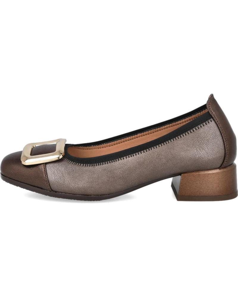 BUBBLE BOBBLE E510-17 BAILARINAS DE TACON MEDIO CON ADORNO METALICO MUJER BRONCE