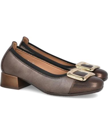 BUBBLE BOBBLE E510-17 BAILARINAS DE TACON MEDIO CON ADORNO METALICO MUJER BRONCE