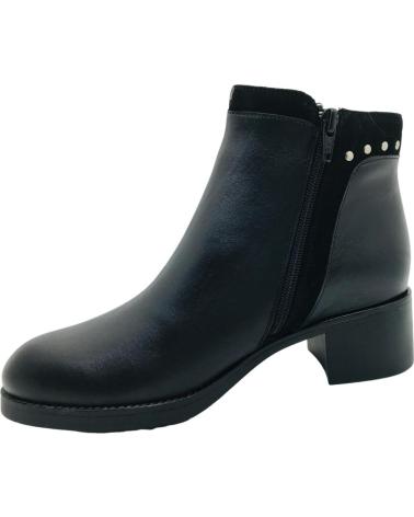 DESIREÉ STIVALETTO KRIM3 IN PELLE NERA CON BORCHIE NEGRO